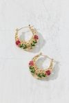 Thumbnail View 2: Belladonna Statement Rose Hoop Earring