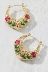 Thumbnail View 3: Belladonna Statement Rose Hoop Earring