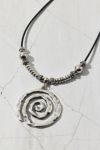 Thumbnail View 3: Statement Swirl Pendant Cord Necklace