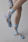 Thumbnail View 1: Lightweight Argyle Printed Crew Sock