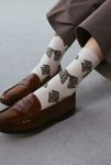 Thumbnail View 2: Animal Print Leopard Bow Crew Sock