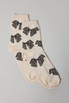 Thumbnail View 3: Animal Print Leopard Bow Crew Sock