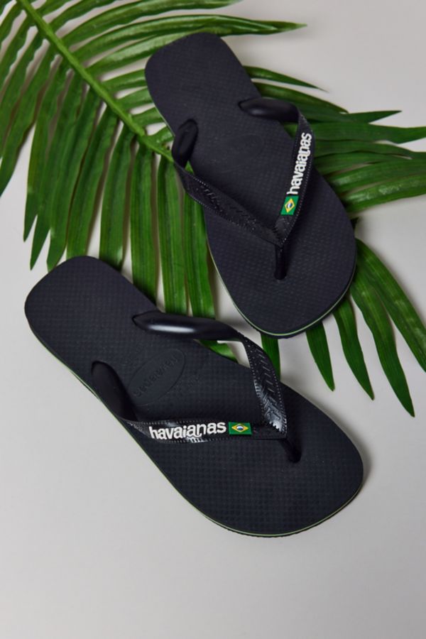 Slide View: 1: Havaianas Brazil Logo Flip Flop Sandal