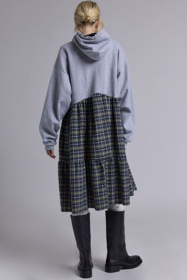 Slide View: 4: Urban Renewal Remade Flannel Hoodie Dress