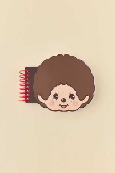 PIPSTICKS Monchhichi Head Shaped Spiral Notebook