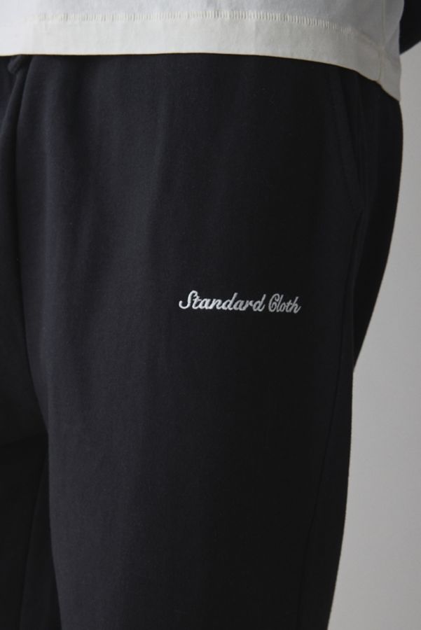 Slide View: 5: Standard Cloth Relaxed Fit Open Hem Wide Leg Sweatpant