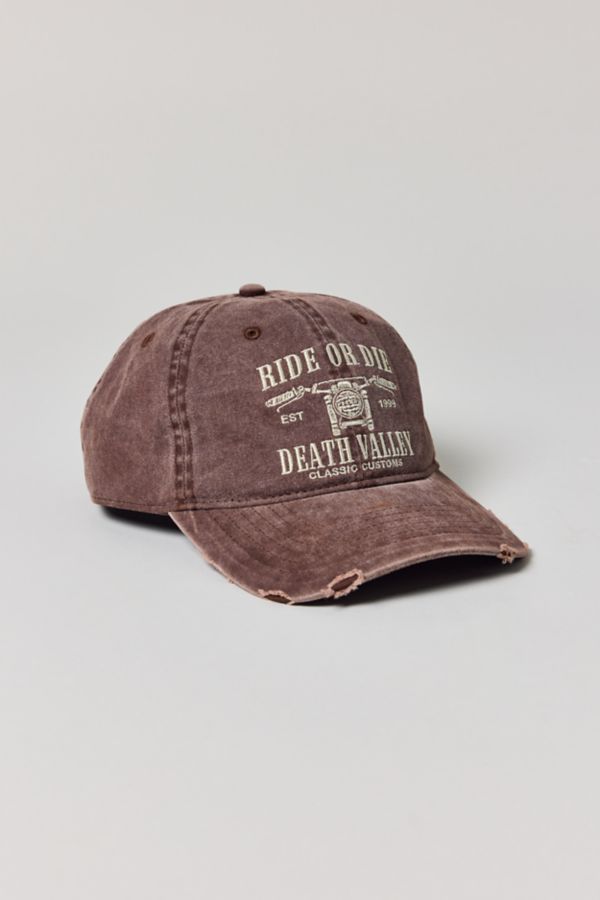 Slide View: 1: Death Valley Distressed Baseball Hat