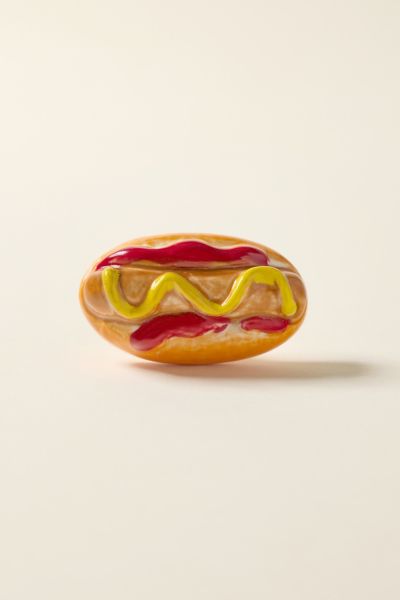 Bouton en Céramique en Forme de Hot Dog