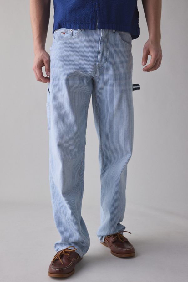 Slide View: 1: Tommy Jeans Jaimie Striped Loose Straight Jean