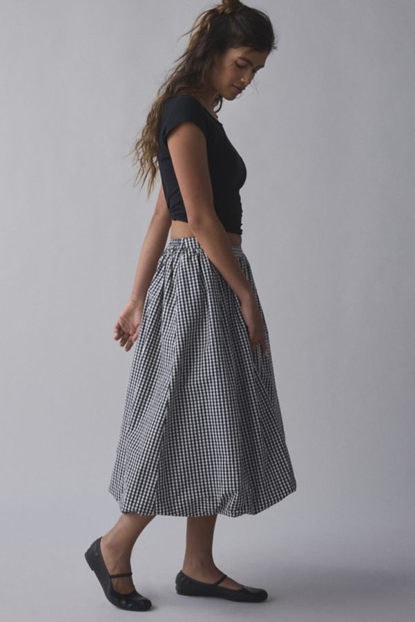 Slide View: 4: Kimchi Blue Maggie Bubble Hem Midi Skirt