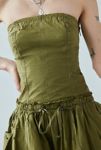 Thumbnail View 2: UO Rex Strapless Cargo Bubble Hem Mini Dress