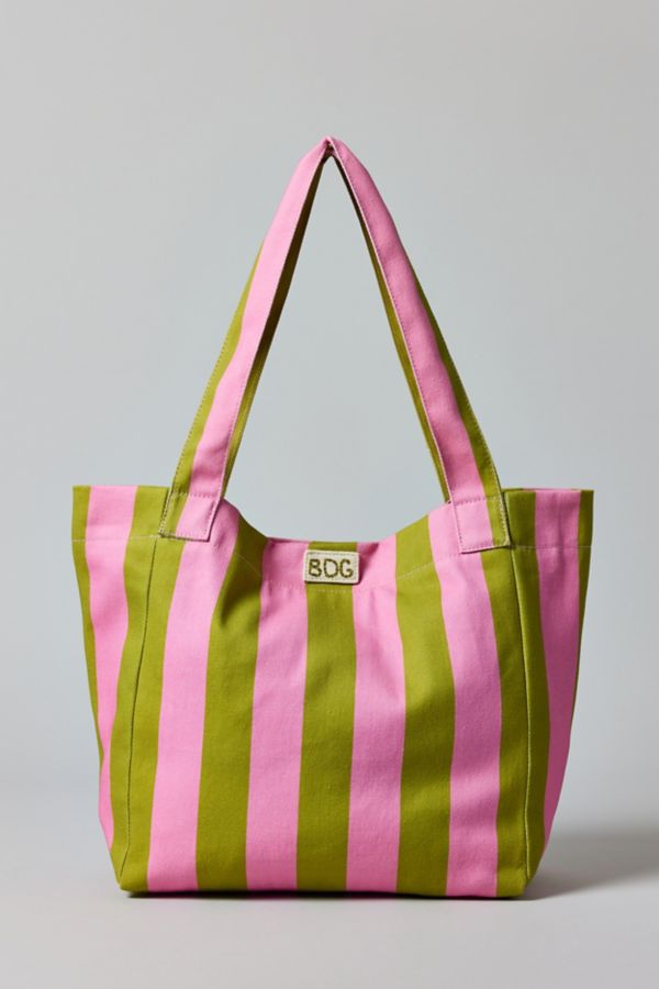 Slide View: 3: BDG Resort Striped Tote Bag