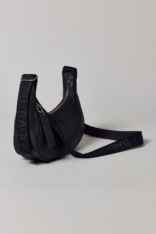 Slide View: 3: BAGGU Small Recycled Leather Crescent Bag