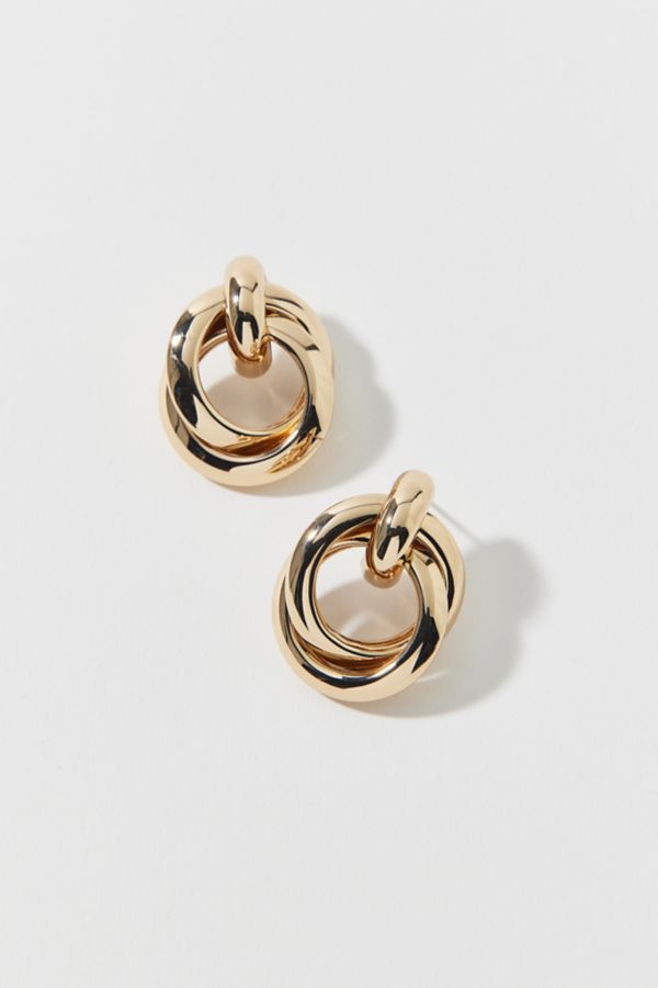 Slide View: 3: Adriana Statement Twist Hoop Earring