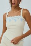 Thumbnail View 2: Out From Under Laney Embroidered Trim Pointelle Knit Tank Top