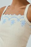 Thumbnail View 3: Out From Under Laney Embroidered Trim Pointelle Knit Tank Top