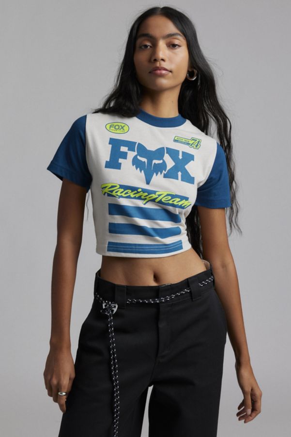 Slide View: 1: Fox Racing Team Super Track Graphic Slim Tee