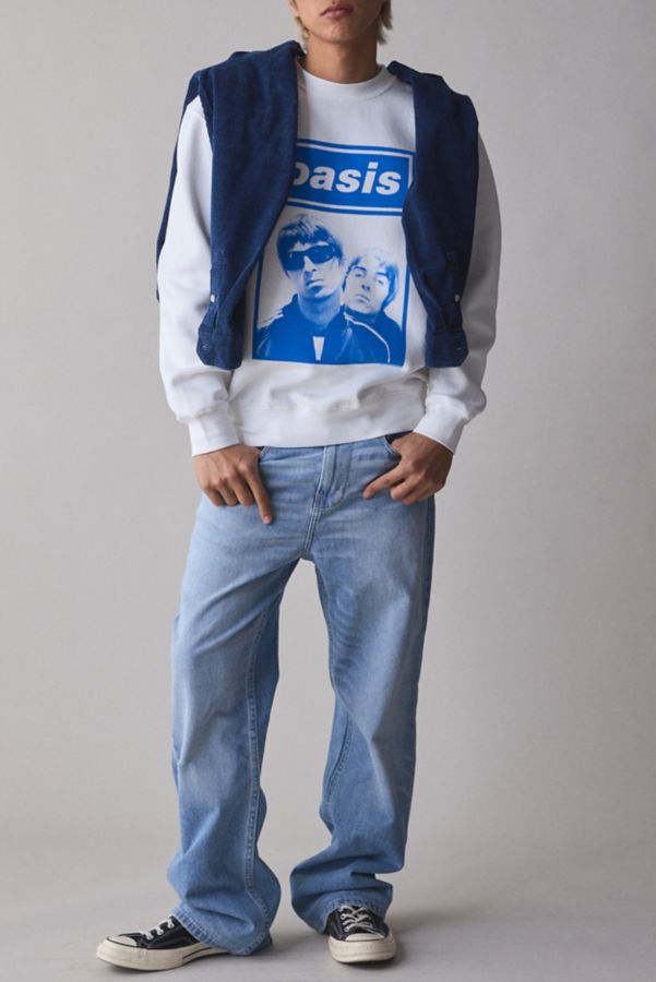 Slide View: 3: Oasis Logo Graphic Crew Neck Sweatshirt