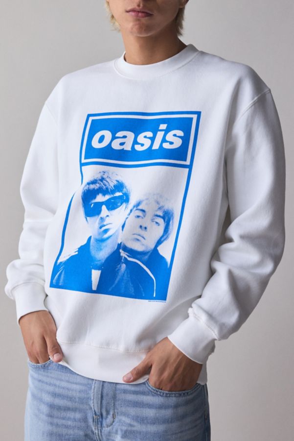 Slide View: 5: Oasis Logo Graphic Crew Neck Sweatshirt