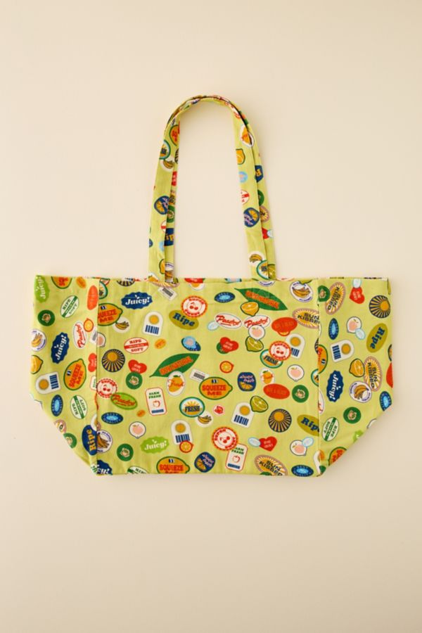 Slide View: 1: Mia Patterned Market Tote Bag