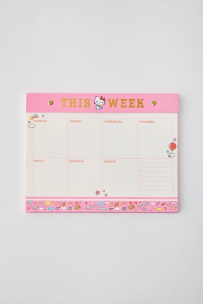 Bloc-notes Agenda Hebdomadaire Sanrio Hello Kitty