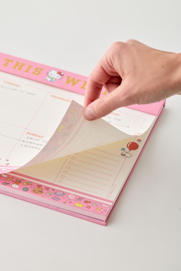 Slide View: 3: Sanrio Hello Kitty Weekly Planner Notepad