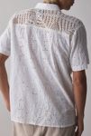 Thumbnail View 2: Raga Man Riian Crochet Panel Short Sleeve Shirt