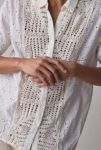 Thumbnail View 1: Raga Man Riian Crochet Panel Short Sleeve Shirt