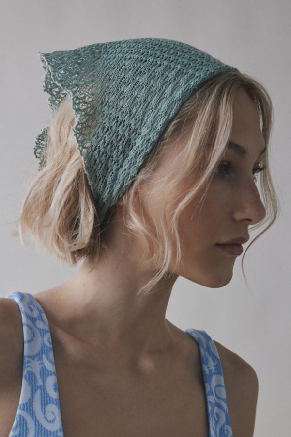 Slide View: 1: Soft Slip-On Crochet Headscarf