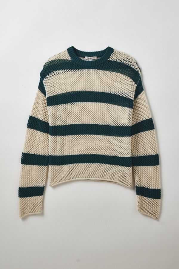 Slide View: 3: UO Mateo Striped Crew Neck Sweater