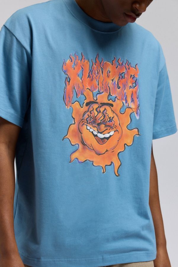 Slide View: 1: XLARGE Burning Logo Graphic Tee