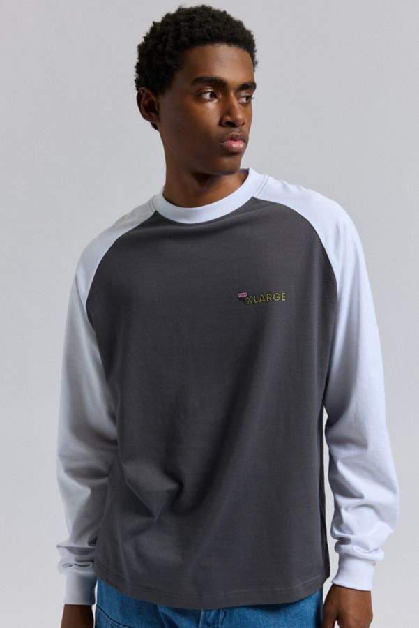 Slide View: 2: XLARGE Club Raglan Long Sleeve Tee