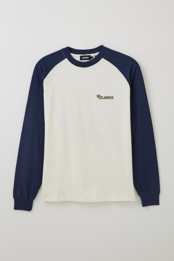 Slide View: 2: XLARGE Club Raglan Long Sleeve Tee