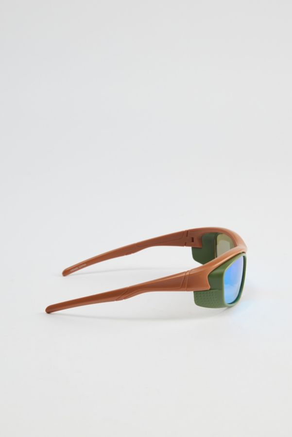 Slide View: 3: Ethan Stacked Shield Sunglasses