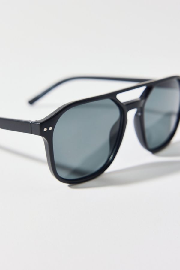 Slide View: 2: Lucas Round Aviator Sunglasses