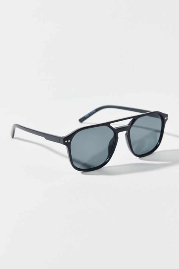 Slide View: 1: Lucas Round Aviator Sunglasses