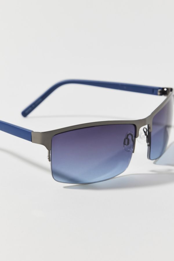 Slide View: 2: Rickey Metal Shield Sunglasses