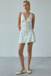 Thumbnail View 1: Kiss The Sky Camille Lace-Trim Satin Slip Mini Dress