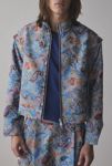 Thumbnail View 1: FRIED RICE Paisley Jacquard Zip-Off Sleeve Jacket