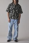 Thumbnail View 4: FRIED RICE Abstract Pattern Boxy Short Sleeve Shirt