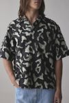 Thumbnail View 1: FRIED RICE Abstract Pattern Boxy Short Sleeve Shirt