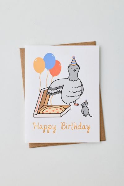 Tiffbits Pizza Pie Birthday Card