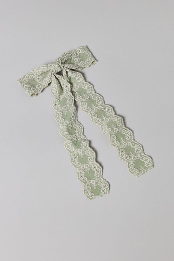 Slide View: 2: Flora Ribbon Hair Bow Clip