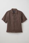 Thumbnail View 2: FRIED RICE Textured Linen Short Sleeve Shirt