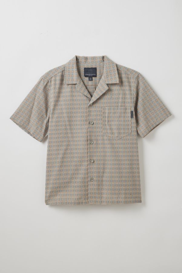 Slide View: 2: FRIED RICE Grid Pattern Short Sleeve Shirt