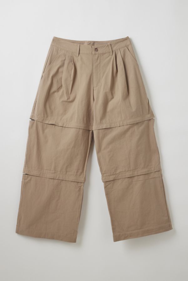 Slide View: 2: FRIED RICE Zip-Off Baggy Pant