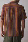 Thumbnail View 3: FRIED RICE Crochet Stripe Short Sleeve Shirt