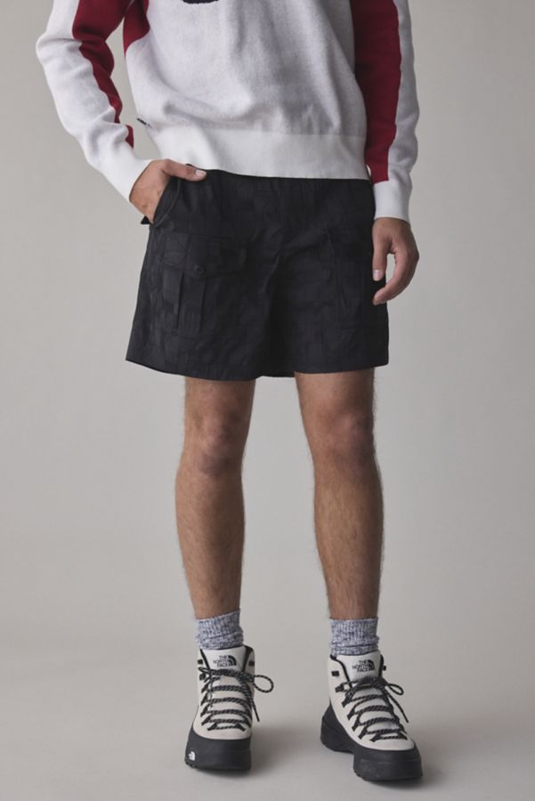 Slide View: 1: FRIED RICE Checkerboard Cargo Short