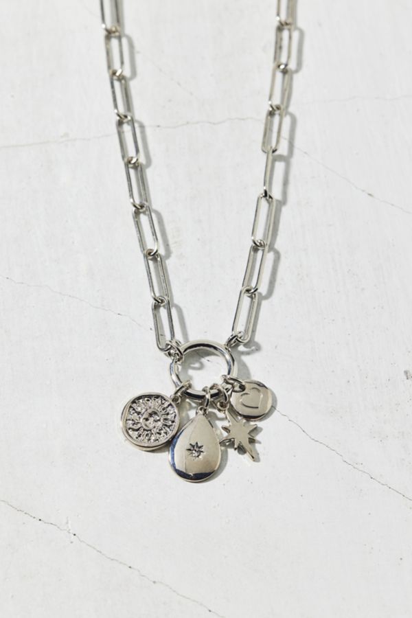 Slide View: 3: Gabby Mixed Charm Pendant Necklace