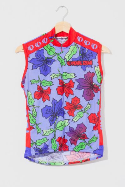 Vintage 1990s Pearl Izumi Floral Print Sleeveless Cycling Top